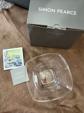 Simon Pearce Woodbury Glass Bowl S Serving Bowl NIB